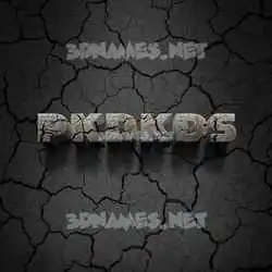 pkdkds in Cracked Stone style - 3D name wallpaper