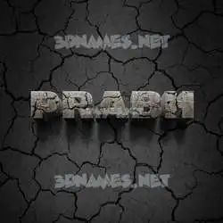 prabh in Cracked Stone style - 3D name wallpaper