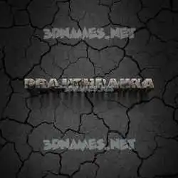 prajithrahna in Cracked Stone style - 3D name wallpaper