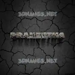 praneetha in Cracked Stone style - 3D name wallpaper