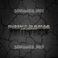 priyaranja in Cracked Stone style - 3D name wallpaper