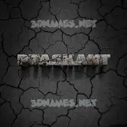 ptashant in Cracked Stone style - 3D name wallpaper
