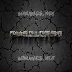 puseletso in Cracked Stone style - 3D name wallpaper
