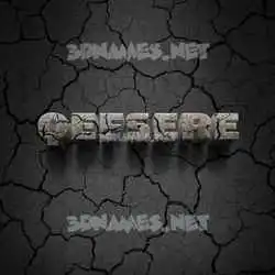 qefsere in Cracked Stone style - 3D name wallpaper