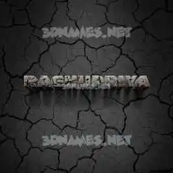 raghupriya in Cracked Stone style - 3D name wallpaper