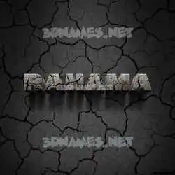 rahama in Cracked Stone style - 3D name wallpaper