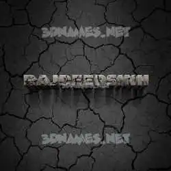 rajdeepsinh in Cracked Stone style - 3D name wallpaper