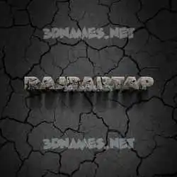 rajpartap in Cracked Stone style - 3D name wallpaper