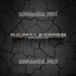 rajyalakshmi in Cracked Stone style - 3D name wallpaper