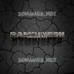 ramdinesh in Cracked Stone style - 3D name wallpaper