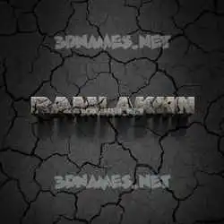 ramlakhn in Cracked Stone style - 3D name wallpaper