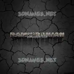 ramniranjan in Cracked Stone style - 3D name wallpaper