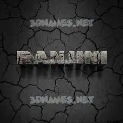 ranjini in Cracked Stone style - 3D name wallpaper