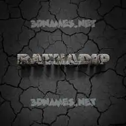 ratnadip in Cracked Stone style - 3D name wallpaper