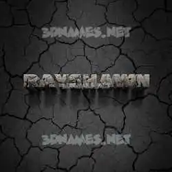 rayshawn in Cracked Stone style - 3D name wallpaper