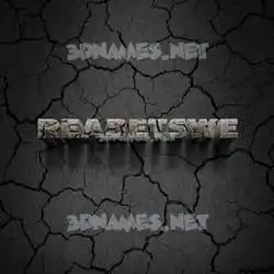 reabetswe in Cracked Stone style - 3D name wallpaper