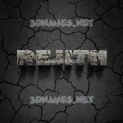 rejith in Cracked Stone style - 3D name wallpaper