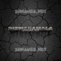rizwanamala in Cracked Stone style - 3D name wallpaper