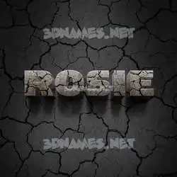 rosie in Cracked Stone style - 3D name wallpaper