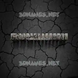 runiiiiiiiii in Cracked Stone style - 3D name wallpaper