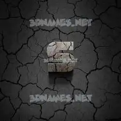 s in Cracked Stone style - 3D name wallpaper