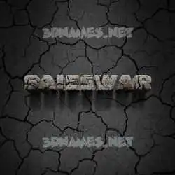 saieswar in Cracked Stone style - 3D name wallpaper