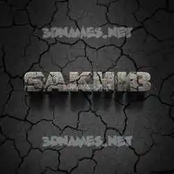 sakhib in Cracked Stone style - 3D name wallpaper