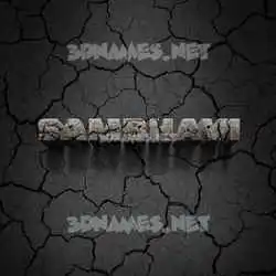 sambhavi in Cracked Stone style - 3D name wallpaper