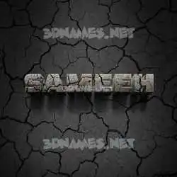 sameeh in Cracked Stone style - 3D name wallpaper