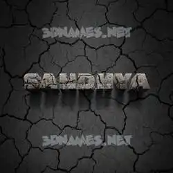 sandhya in Cracked Stone style - 3D name wallpaper