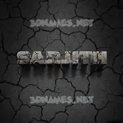 sarjith in Cracked Stone style - 3D name wallpaper