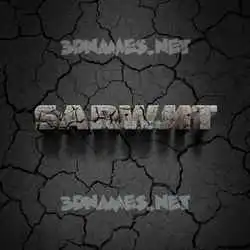 sarwjit in Cracked Stone style - 3D name wallpaper