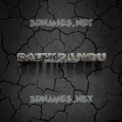 sattipandu in Cracked Stone style - 3D name wallpaper
