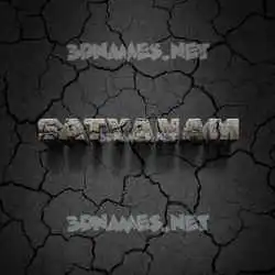 satyanam in Cracked Stone style - 3D name wallpaper