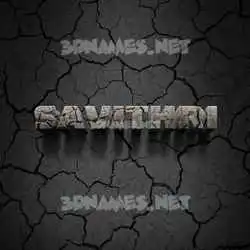 savithri in Cracked Stone style - 3D name wallpaper