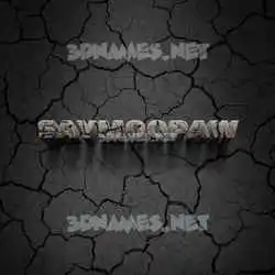 saymoopaw in Cracked Stone style - 3D name wallpaper