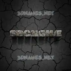 sbongile in Cracked Stone style - 3D name wallpaper