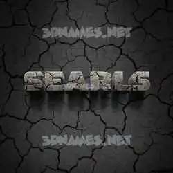 searls in Cracked Stone style - 3D name wallpaper
