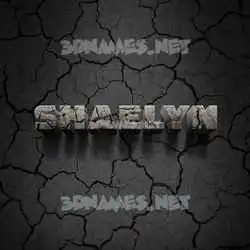 shaelyn in Cracked Stone style - 3D name wallpaper