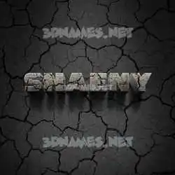 shaeny in Cracked Stone style - 3D name wallpaper