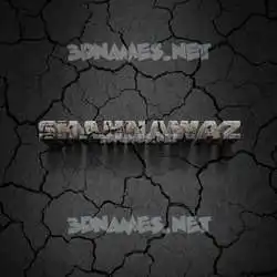 shahnawaz in Cracked Stone style - 3D name wallpaper