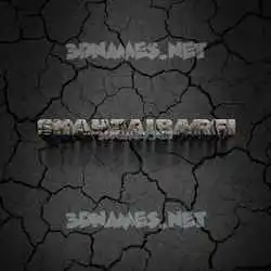 shahzaibarfi in Cracked Stone style - 3D name wallpaper