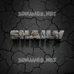 shailv in Cracked Stone style - 3D name wallpaper