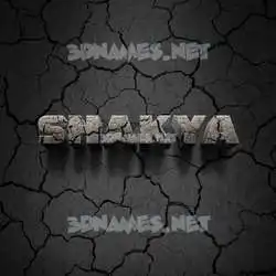 shakya in Cracked Stone style - 3D name wallpaper