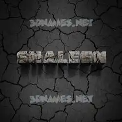 shaleen in Cracked Stone style - 3D name wallpaper