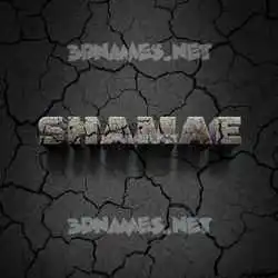 shamae in Cracked Stone style - 3D name wallpaper