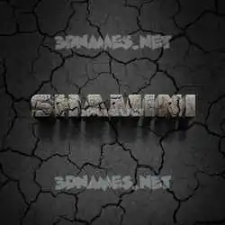 shamini in Cracked Stone style - 3D name wallpaper