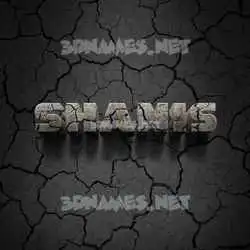 shanis in Cracked Stone style - 3D name wallpaper