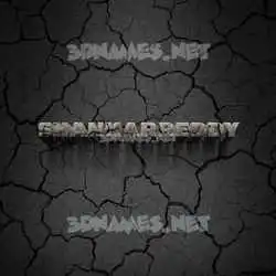 shankarreddy in Cracked Stone style - 3D name wallpaper