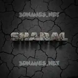 sharal in Cracked Stone style - 3D name wallpaper